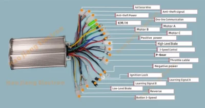 lithium battery scooter controller 12 mosfet special shaped standard
