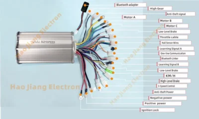 lithium battery scooter controller 18 mosfet special shaped bluetooth